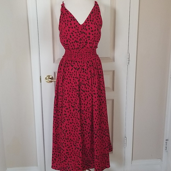 Red Animal Print Maxi nwot - Picture 1 of 5